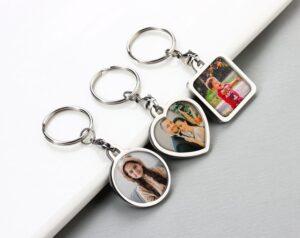 LoveLock™ Dual-Side Photo Keychain