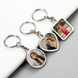 LoveLock™ Dual-Side Photo Keychain