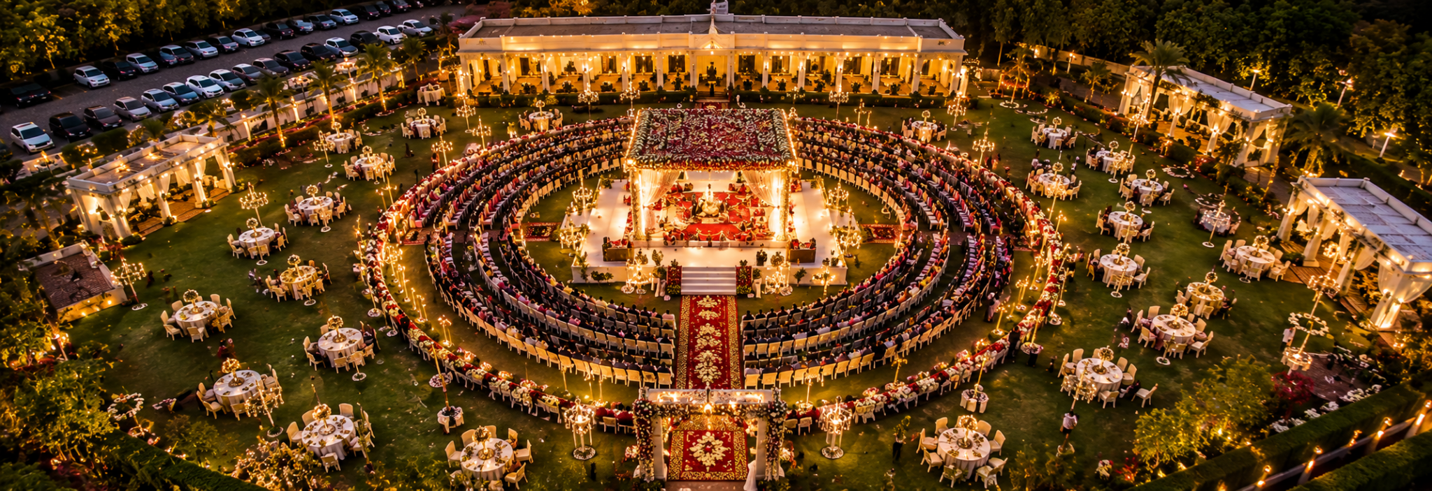 Drone aerial venue